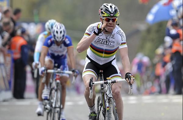 La Fl&eacute;che Wallonne winner Cadel Evans (BMC)