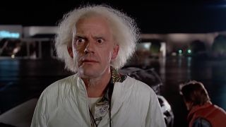 Christopher Lloyd as Doc Brown in Back to the Future