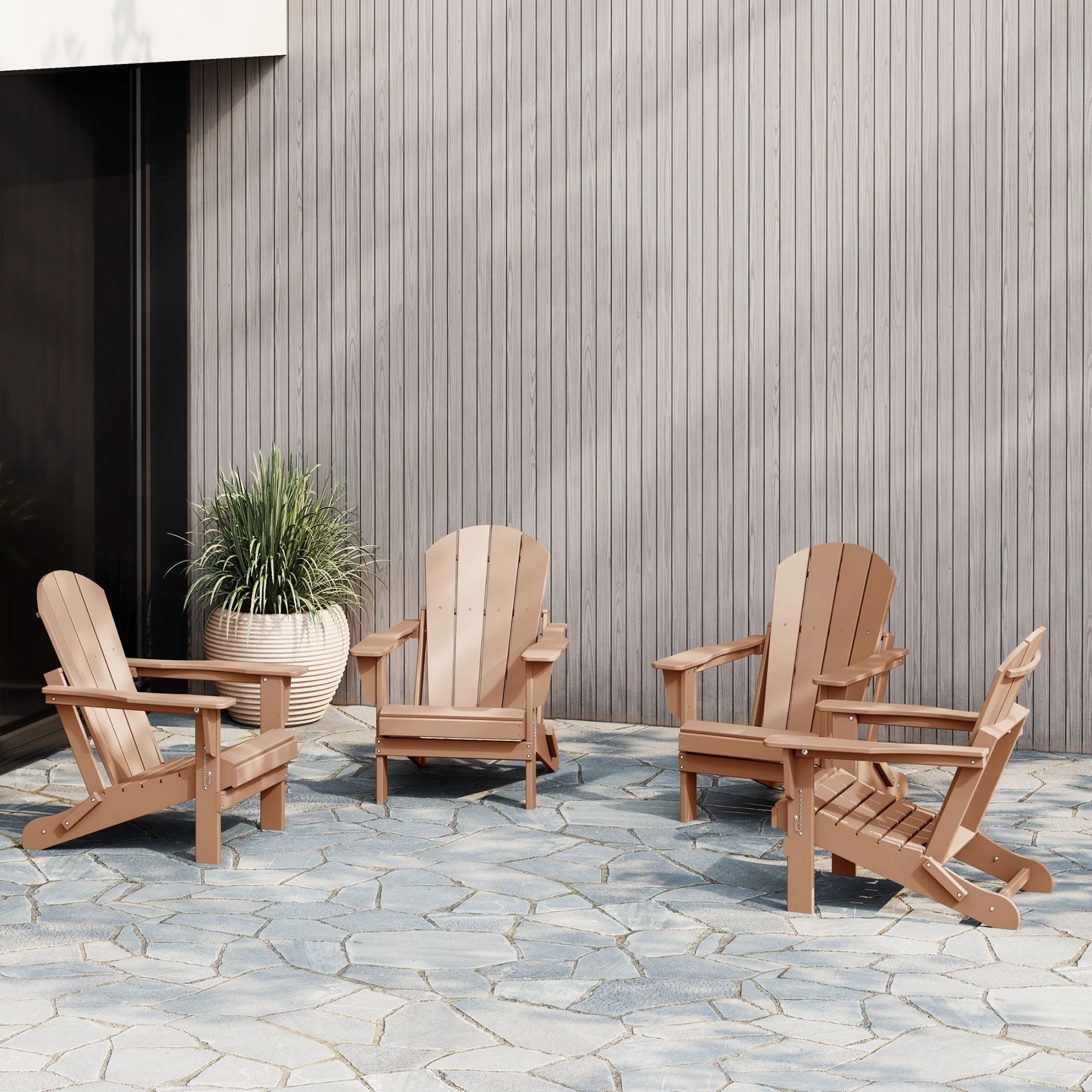 Set of four Adirondack chairs