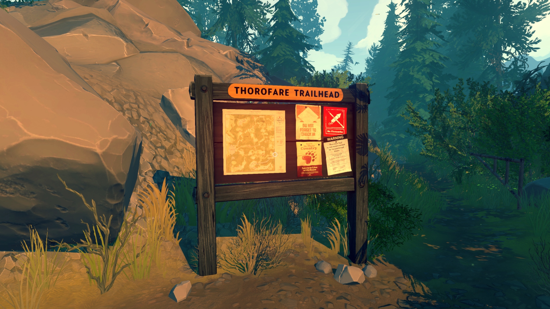 A Firewatch screenshot.