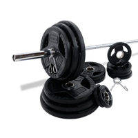 Centr 300lb Olympic Weight Set with Bar