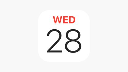 Apple calendar app icon
