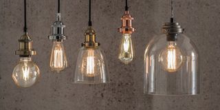 rustic filament bulb with braided cable