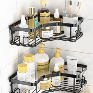 DAOYA Over the Door Shower Caddy - Over Shower Door Organizer with Soap  Holder and Hooks, Shower Organizer for Bathroom Glass Door, Shower Shelf