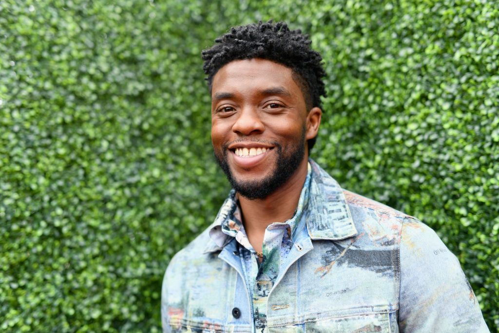 Actor Chadwick Boseman attends the 2018 MTV Movie And TV Awards at Barker Hangar on June 16, 2018 in Santa Monica, California.