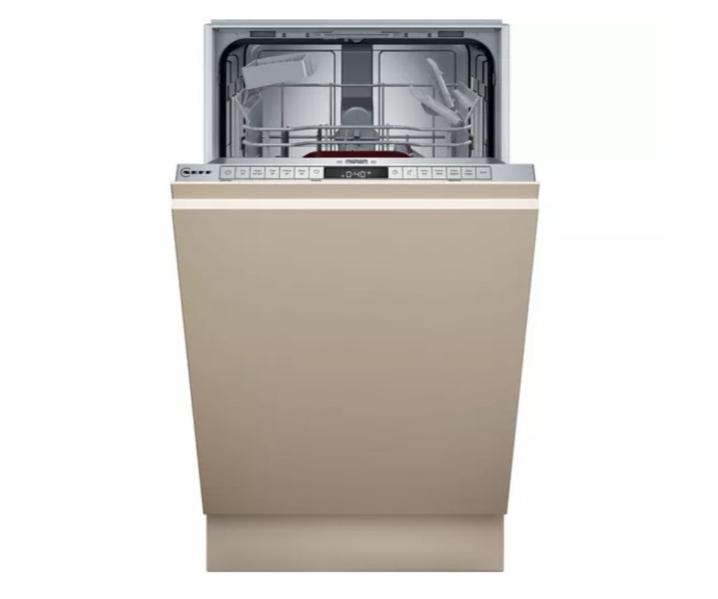 NEFF N50 S875HKX21G Slimline Fully Integrated WiFi-enabled Dishwasher large product cut out on white background