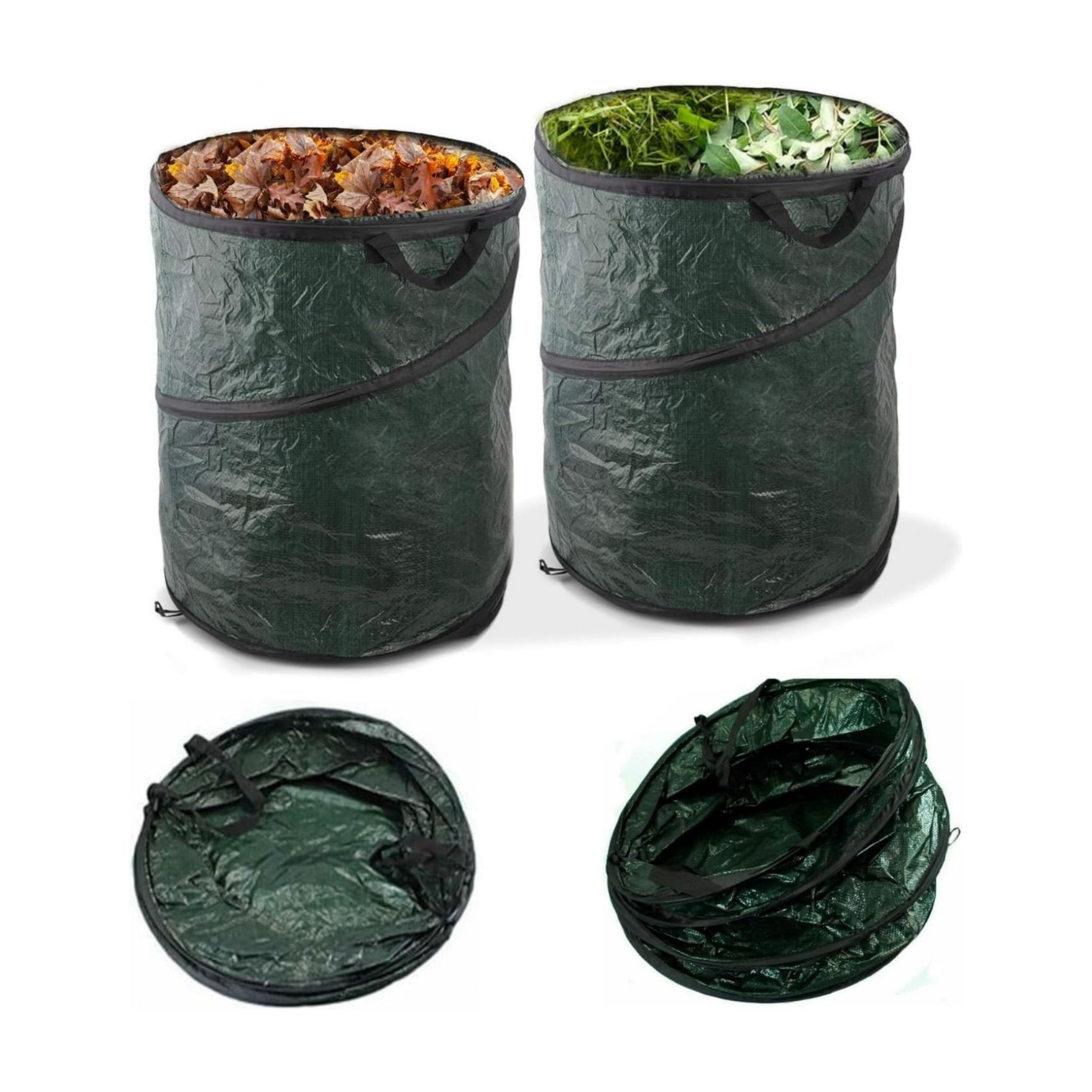 ADEPTNA Strong Pop Up Garden Waste Bag (2 Pack)