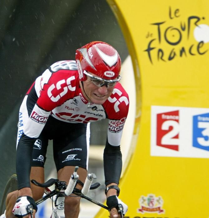 US Tyler Hamilton (CSC) in the 2003 Tour de France