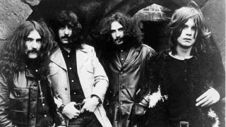 Black Sabbath posing for a photograph in 1970