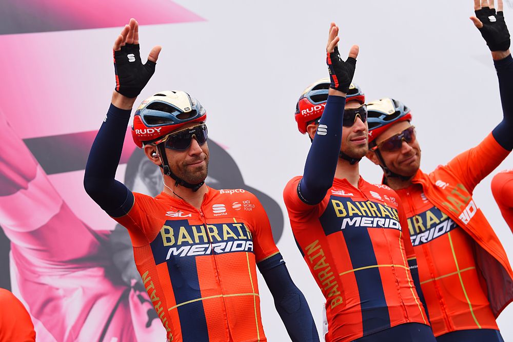 Vincenzo Nibali (Bahrain-Merida) ahead of stage 16 at the Giro d'Italia