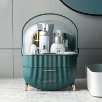 8. Livingandhome Makeup Storage Organiser With Lid Display Case: £35.88 at The Range