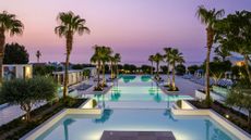 Grecotel LUXME Dama Dama pool at night