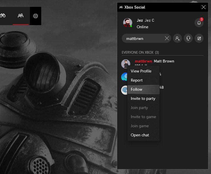 How To Start An Xbox Live Party On A Windows 10 Pc Using The Xbox Game 