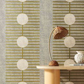 a patterned wallpaper