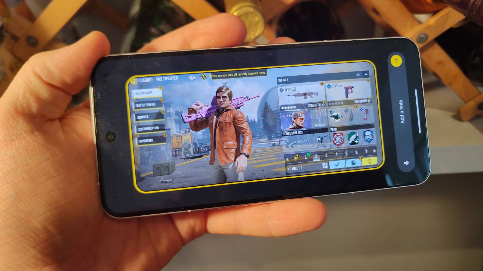 The Nothing Phone 3 showing an Essential Key screenshot of Call of Duty: Mobile.