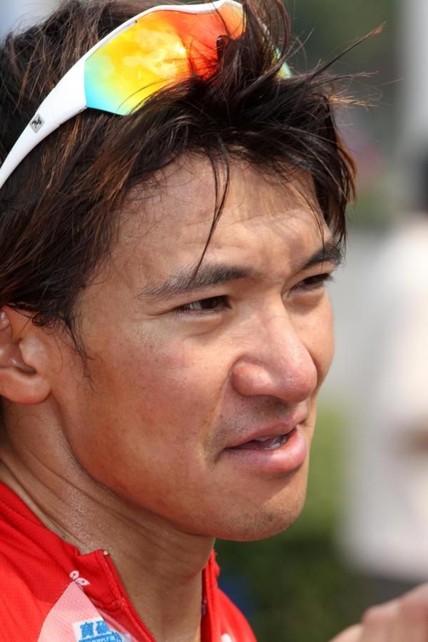 Kam Po Wong (Hong Kong) waits for the stage to start.