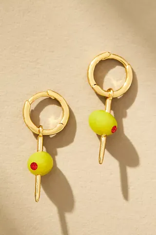 Fruit Charm Huggie Earrings