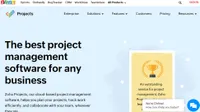 3. Zoho Projects | Premiumabonnemenst fra 5 euro i måneden