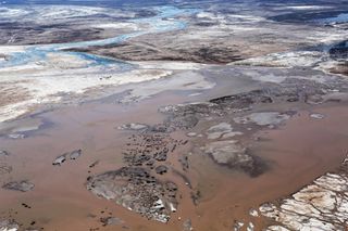 Colorado River delta flood