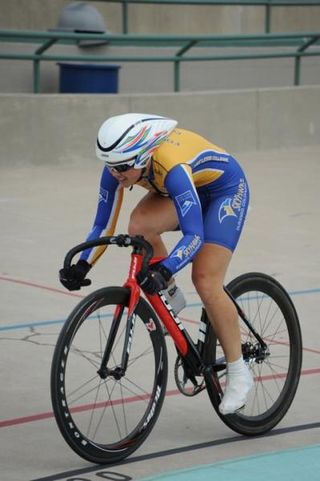 Training at Colorado Sprints 7-Eleven Velodrome
