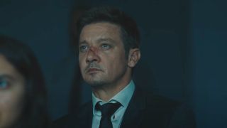 Jeremy Renner in Mayor of Kingstown looking into the distance