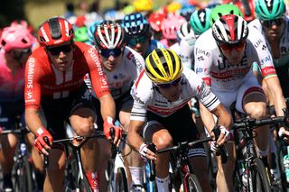 Trek-Segafredo's Richie Porte drives the chase during stage 10 at the Tour de France
