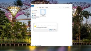Renaming a file type in Windows 10