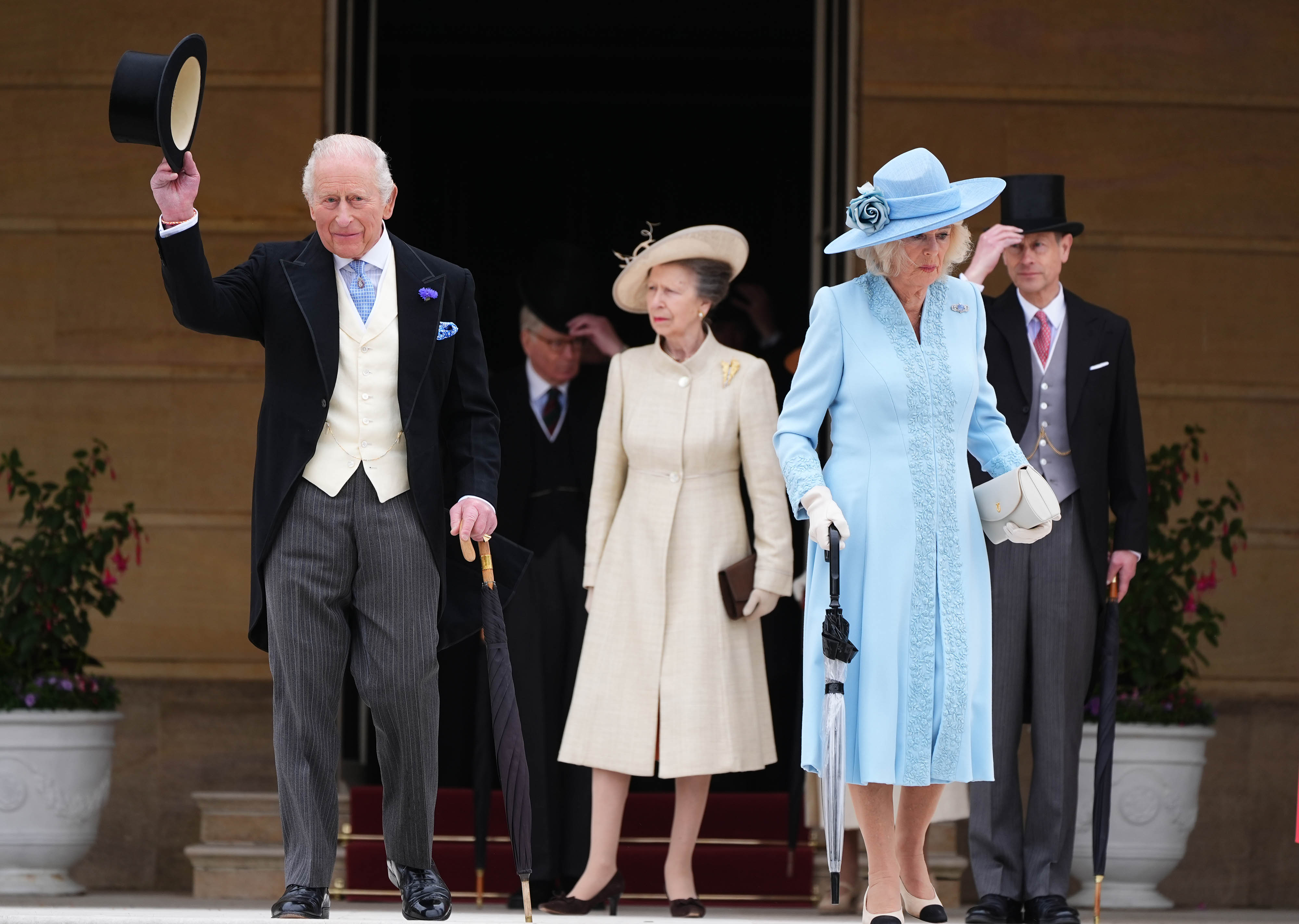 King Charles III, Princess Anne, Princess Royal, Queen Camilla and Prince Edward, Duke of Edinburgh (Photo by Aaron Chown - WPA Pool/Getty Images)