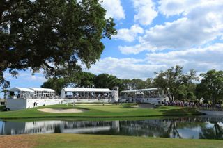 Dunes Golf and Beach Club par 3 over water seen during the Myrtle Beach Classic