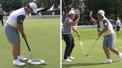 Tom Kim and Sungjae Im try out unusual putters before the 2022 Zozo Championship