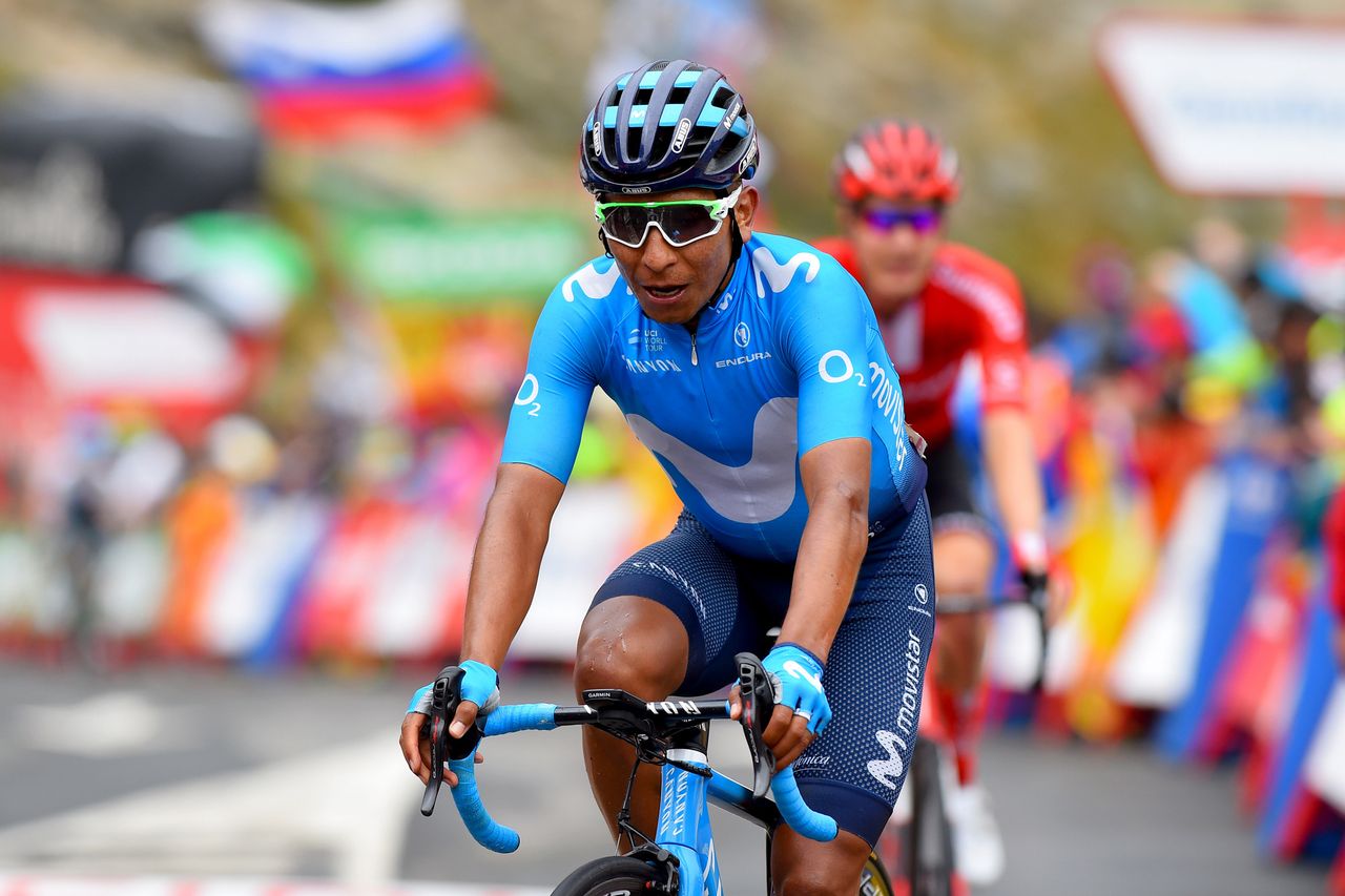 Nairo Quintana (Movistar) dropped off the podium