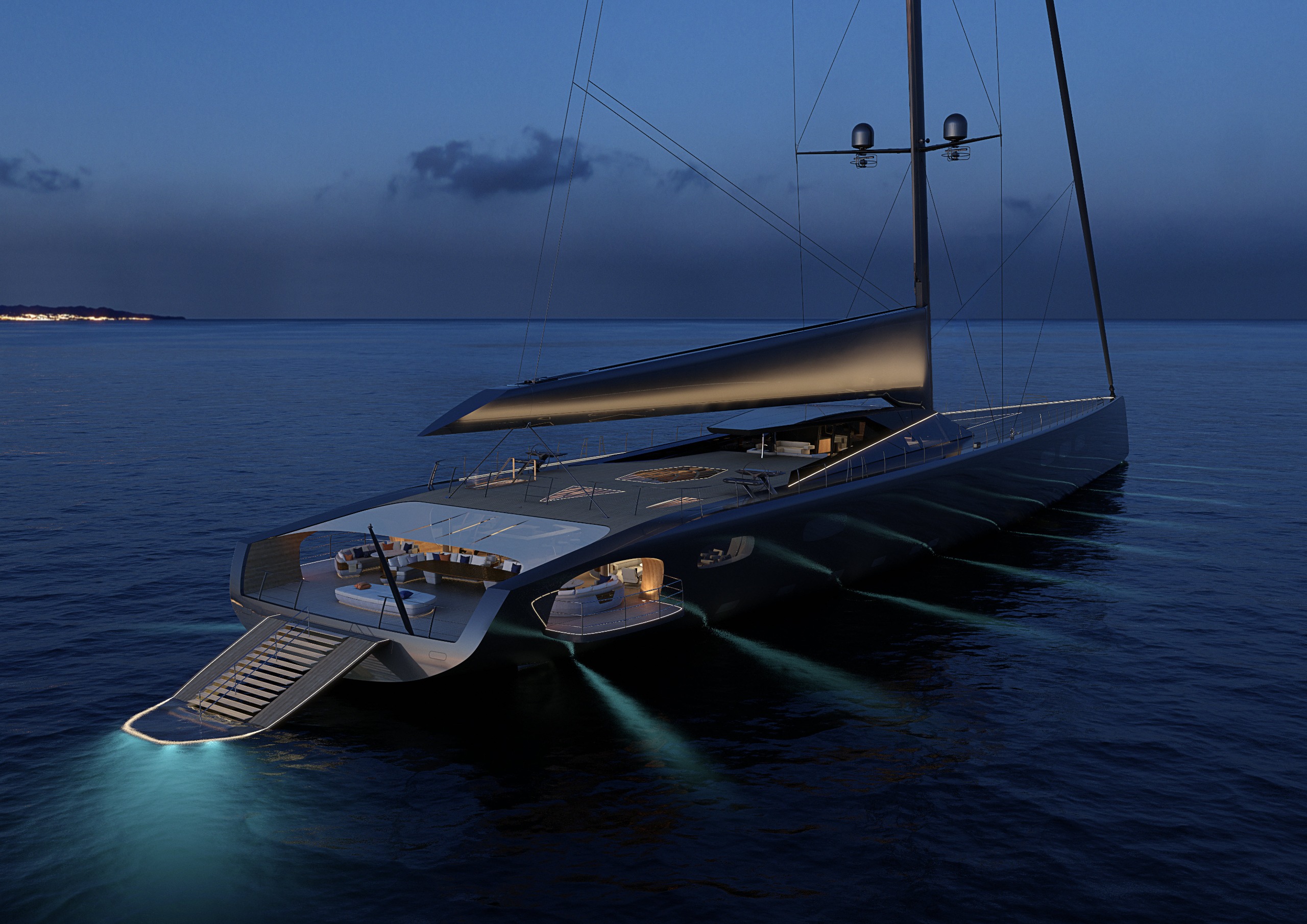 A rendering of Project 410 by Royal Huisman