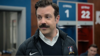 Ted Lasso in the locker room.