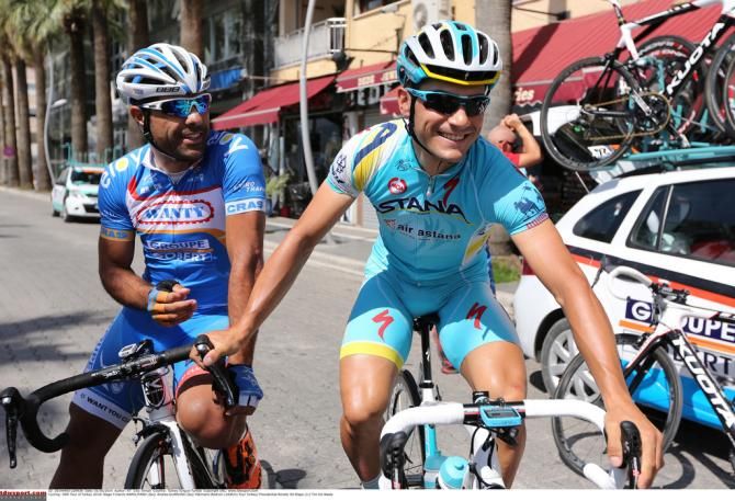 Danil o Napolitano (Wanty) and Andrea Guardini (Astana)