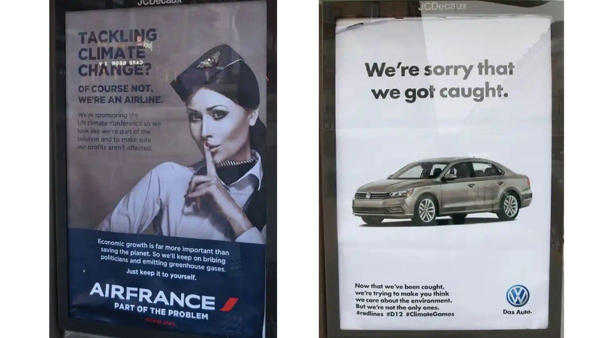 Brandalism subvertising billboard jacking