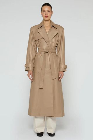 Ducie Corrin Leather Trench Coat