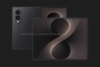Leaked renders of the Samsung Galaxy Z Fold 8 Wide