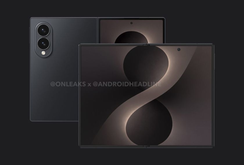 Leaked renders of the Samsung Galaxy Z Fold 8 Wide