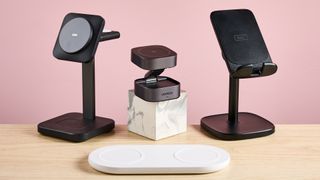 A group shot of four wireless chargers.