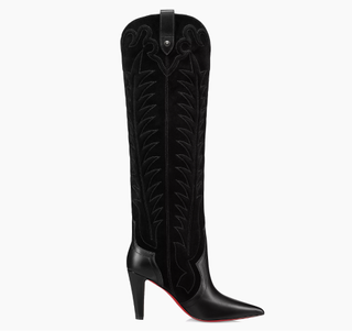 Christian Louboutin Santia Botta 85MM Suede-Leather Boots