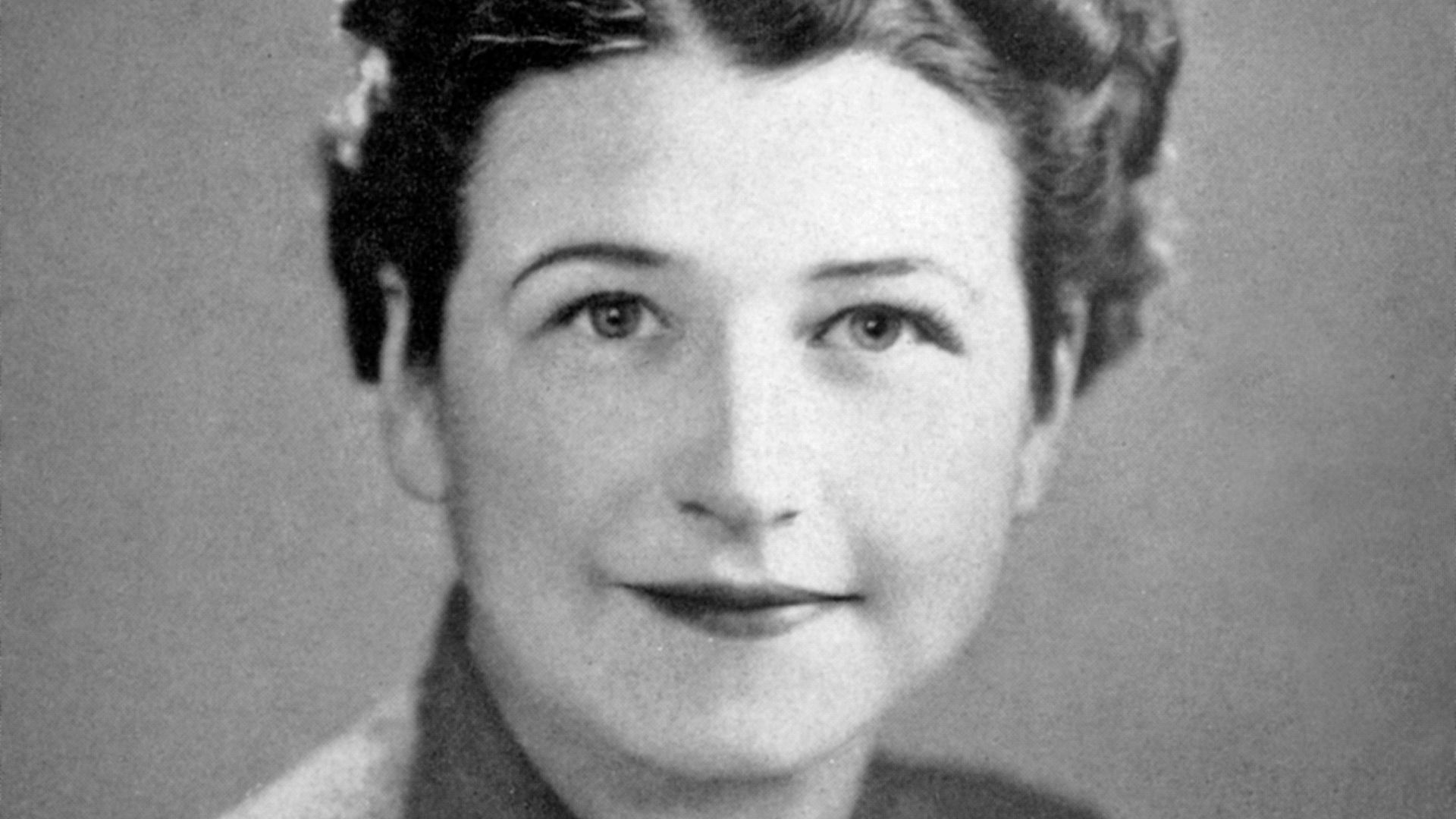 A black and white image of Ruth Wakefield