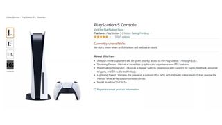 PS5 restock for Amazon Prime members
