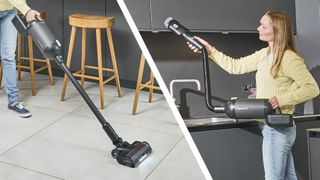 Halo Capsule XR vacuum in use