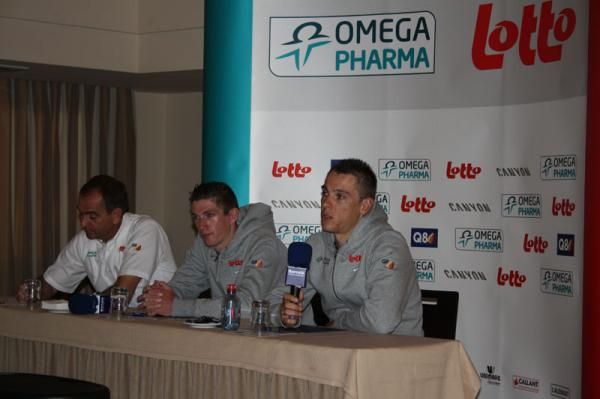 Philippe Gilbert talks to the media about his Classics goals and another shot at the Worlds