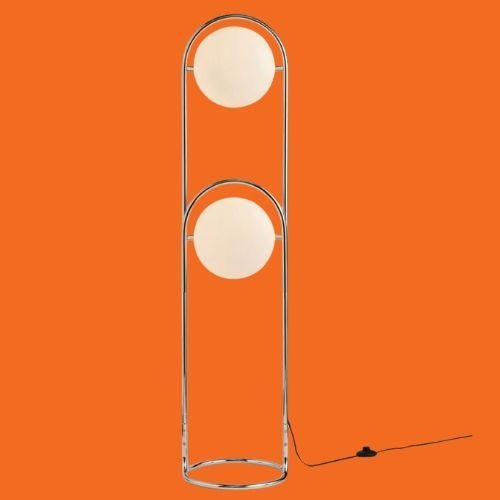 Chrome Piper Floor Lamp