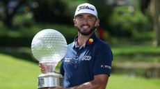 Max Homa with the Nedbank Golf Challenge trophy