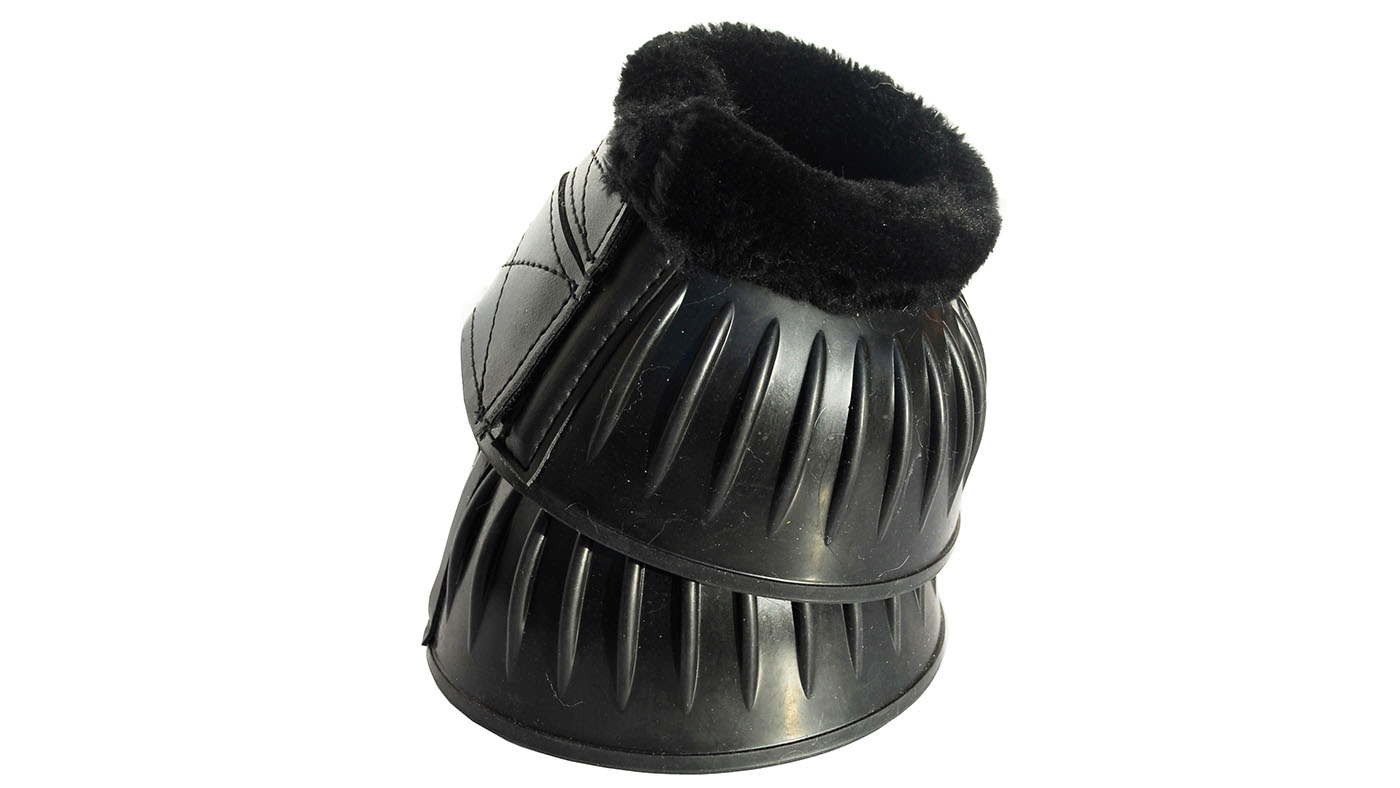 Rhinegold fleece trim flexi rubber overreach boots