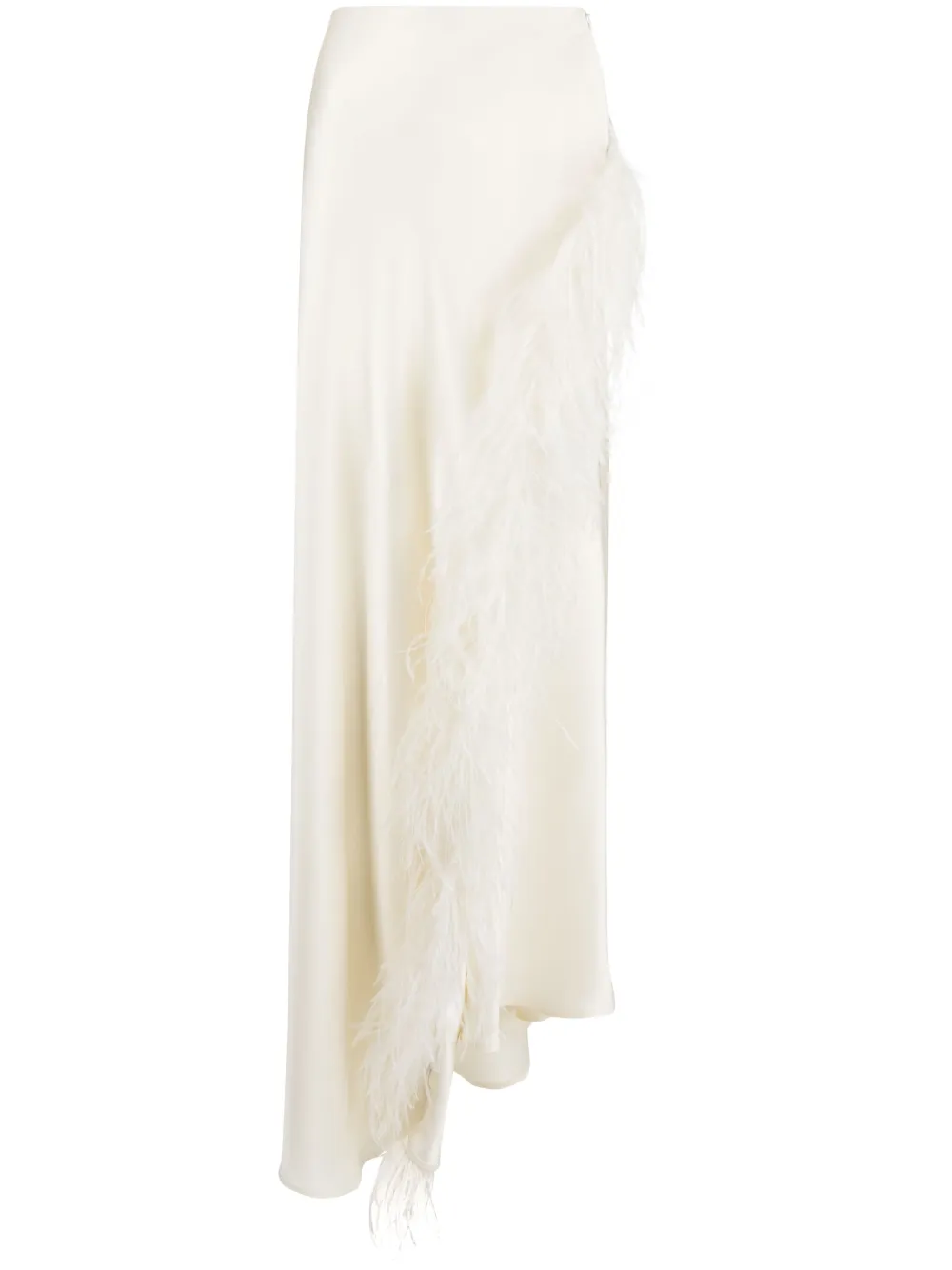 Lapointe Feather Asymmetrical Skirt | 2
