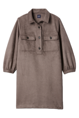 Gap Vegan Suede Shift Mini Dress