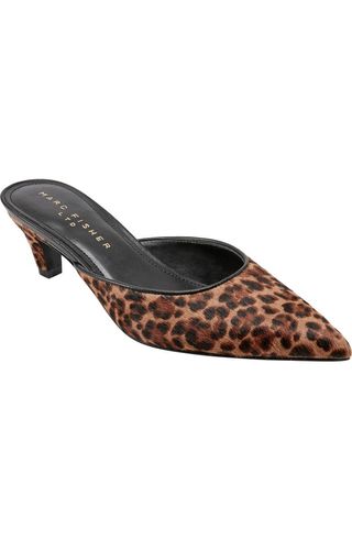 Rosaly echtes Kitten-Heel-Mule-Kalbsfell